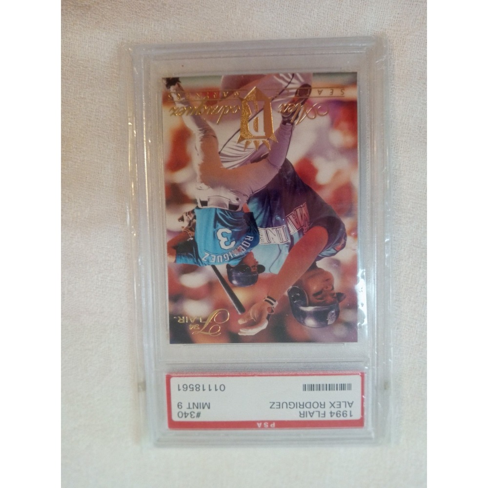 Vintage Seattle Mariners Baseball Card Alex Rodriguez Rookie MLB Baseball PSA 19